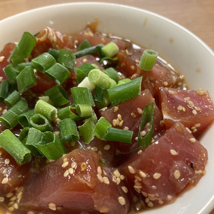 簡単!おつまみにぴったりのマグロの漬け